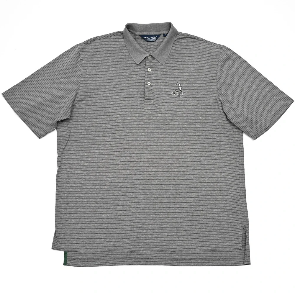 Polo Ralph‎ Lauren Golf Polo Shirt Mens Large Short Sleeve Pinehurst Logo Preppy